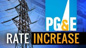 PG&E Rate increase 2022