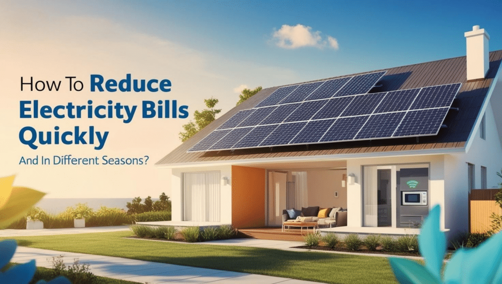 How to Reduce Electricity Bills Quickly and In Different Seasons