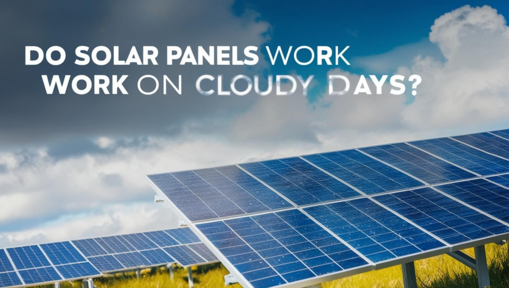 Do solar panels work on cloudy days?