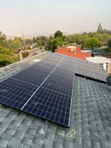 black solar panels after installation in concord ca